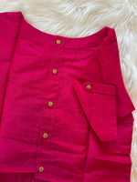 Load image into Gallery viewer, Silk Croptop Blouse - Hot Pink
