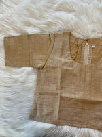 Load image into Gallery viewer, Silk Croptop Blouse - Gold
