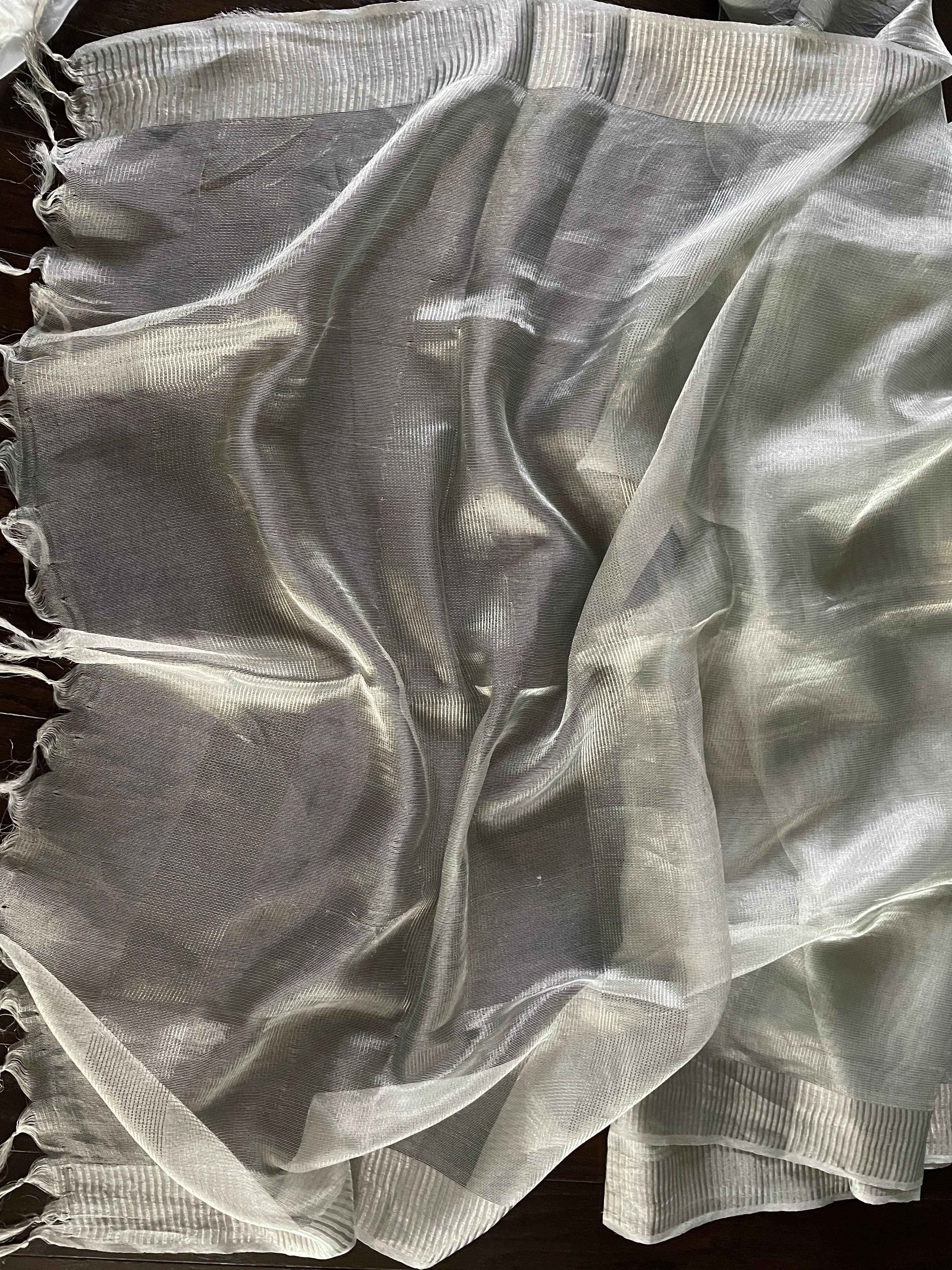 Silver Tissue Saree