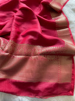 Load image into Gallery viewer, Silk Linen Saree - Pink
