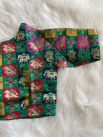 Load image into Gallery viewer, Brocade Silk Patola Blouse - Multicolor
