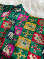 Load image into Gallery viewer, Brocade Silk Patola Blouse - Multicolor
