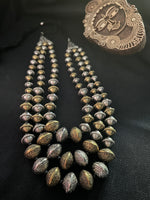 Load image into Gallery viewer, Beaded Long Necklace Dual Polish
