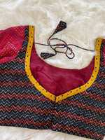 Load image into Gallery viewer, Block Print Cotton Blouse - Patchwork
