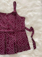 Load image into Gallery viewer, Bandhani Croptop - Burgundy
