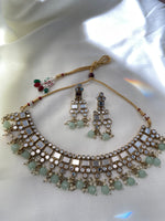 Load image into Gallery viewer, Mirror Necklace Set - Mint Green
