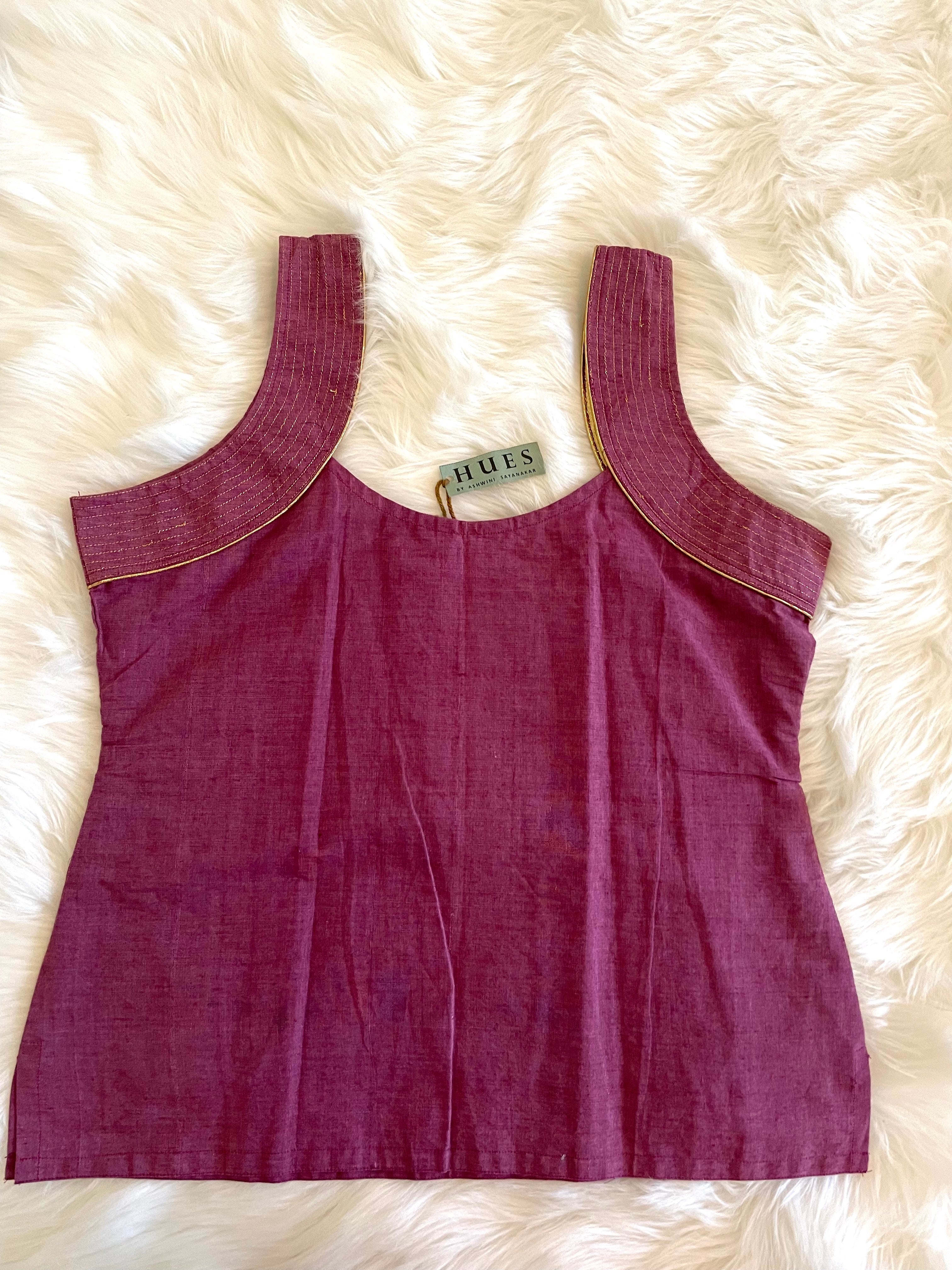 Plain Mauve Cotton Tunic