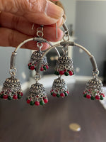 Load image into Gallery viewer, Arch Jhumka  Earrings - Multi
