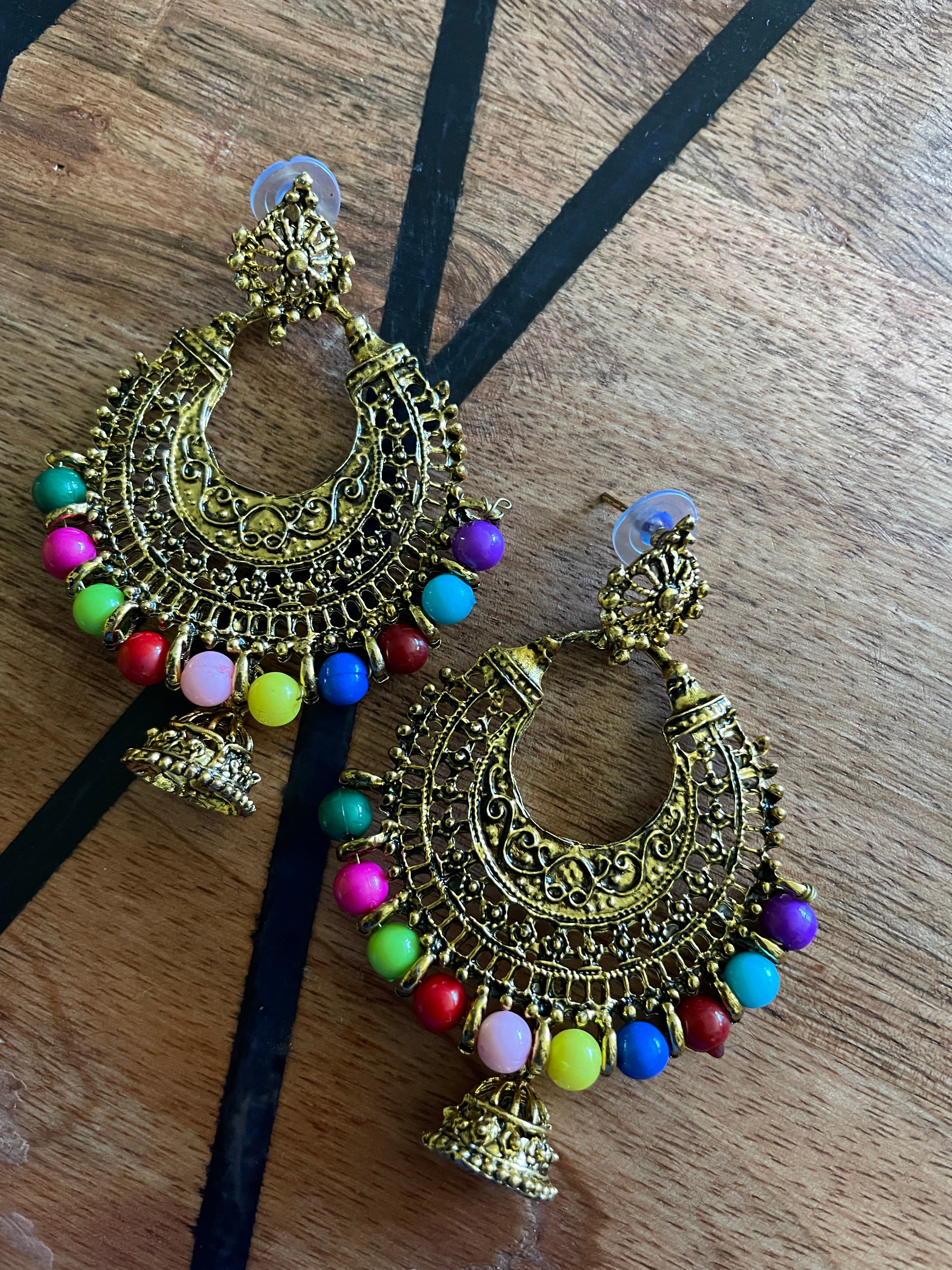 Bali Jhumka Gold Earrings