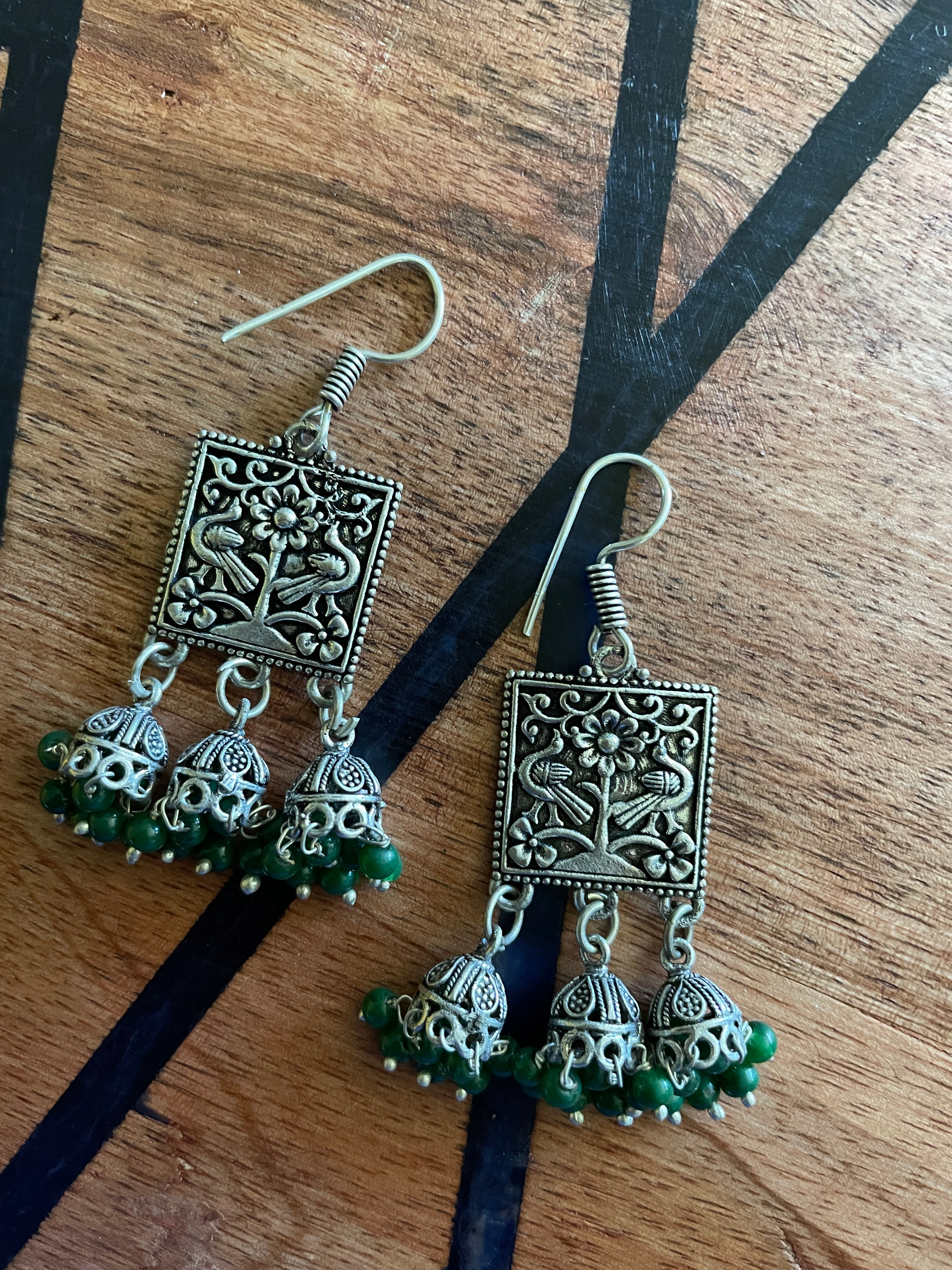 Square Jhumka Earrings