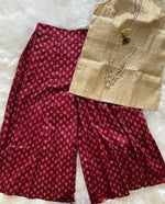 Load image into Gallery viewer, Cotton Rayon Palazzo - Maroon
