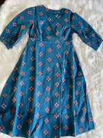 Load image into Gallery viewer, Cotton Block Print Dress - Indigo Blue
