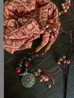 Load image into Gallery viewer, Chiffon Infinity Scarf - Pumpkin Orange
