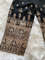 Load image into Gallery viewer, Party Palazzo Gold Print - Black
