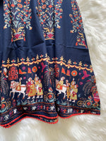 Load image into Gallery viewer, Printed Cotton Palazzo - Navy

