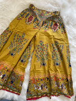 Load image into Gallery viewer, Printed Cotton Palazzo - Yellow
