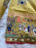 Load image into Gallery viewer, Printed Cotton Palazzo - Yellow
