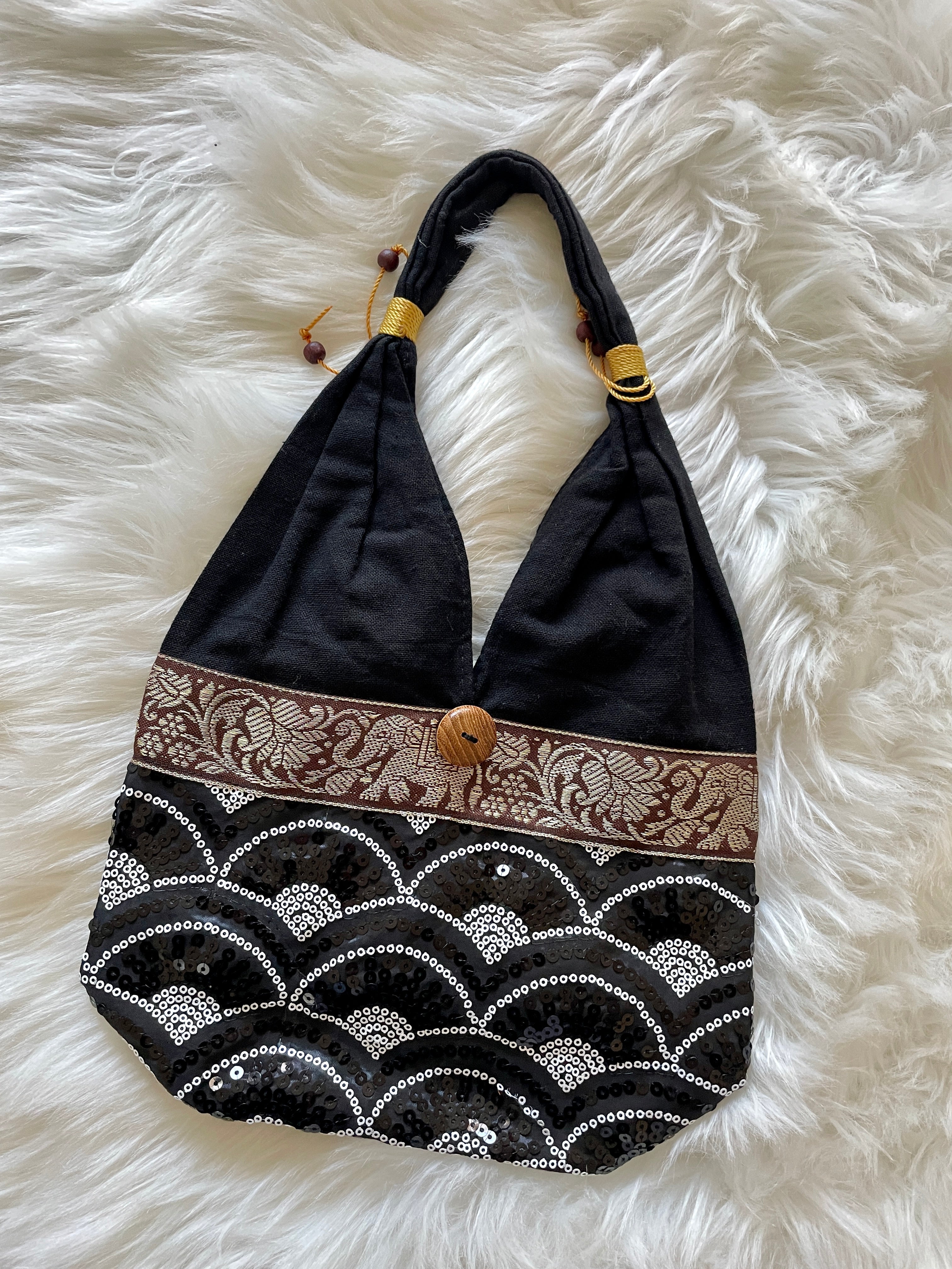 Sequin Small Bag - Black