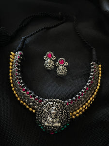 Vajrateek Necklace Dual tone Polish- Lakshmi