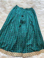 Load image into Gallery viewer, Block Printed Ajrakh Skirt - Teal
