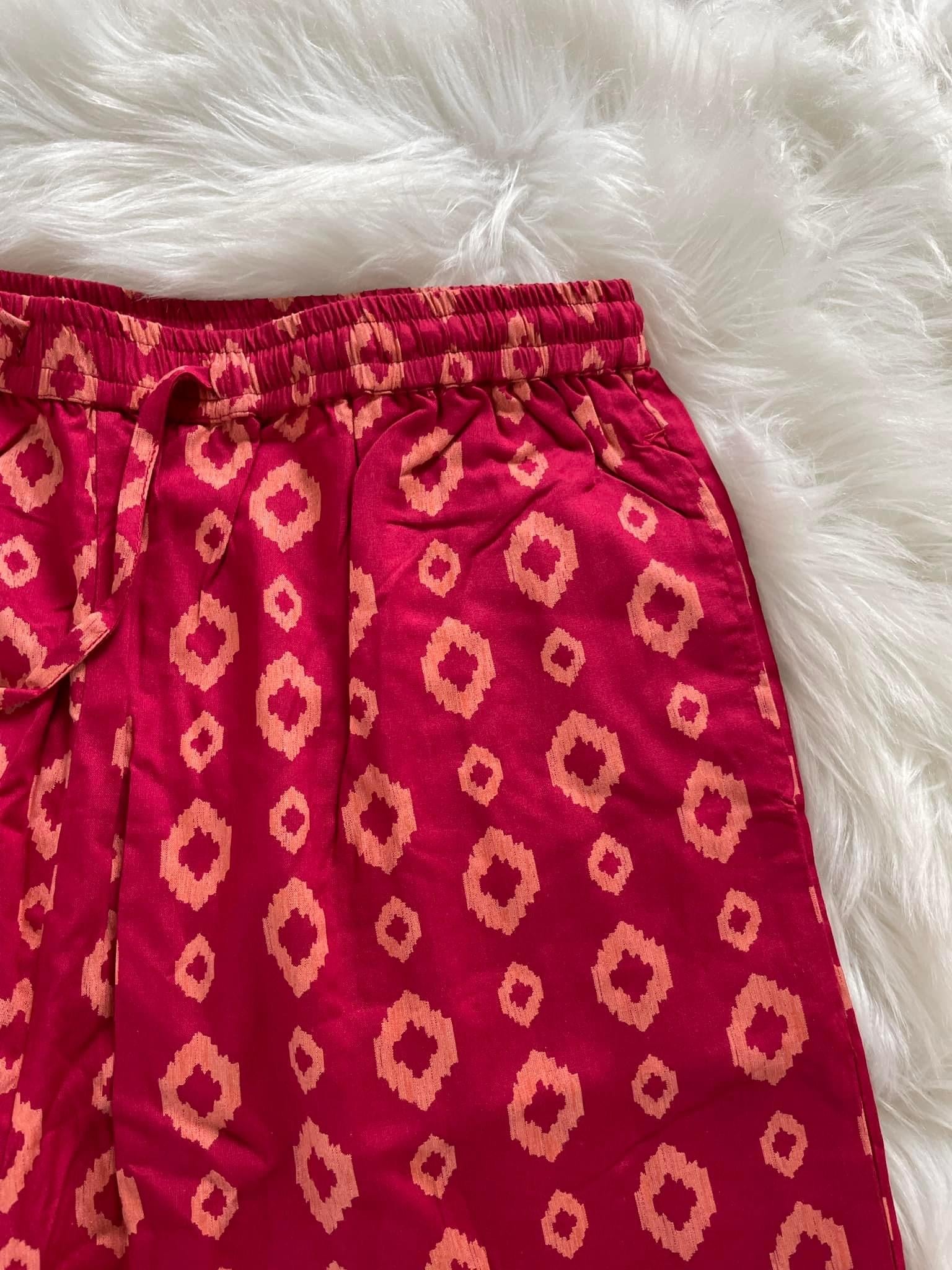 Cotton Palazzo - Red