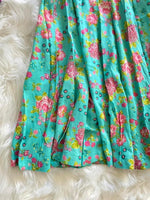 Load image into Gallery viewer, Printed Floral Skirt - Sea Green
