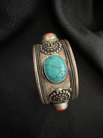 Load image into Gallery viewer, Antique German Silver Kutch Cuff
