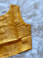Load image into Gallery viewer, Brocade Blouse - Yellow
