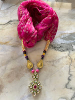 Load image into Gallery viewer, Chiffon Necklace Scarf - Pink
