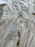 Load image into Gallery viewer, Printed Dress - White with Gold print
