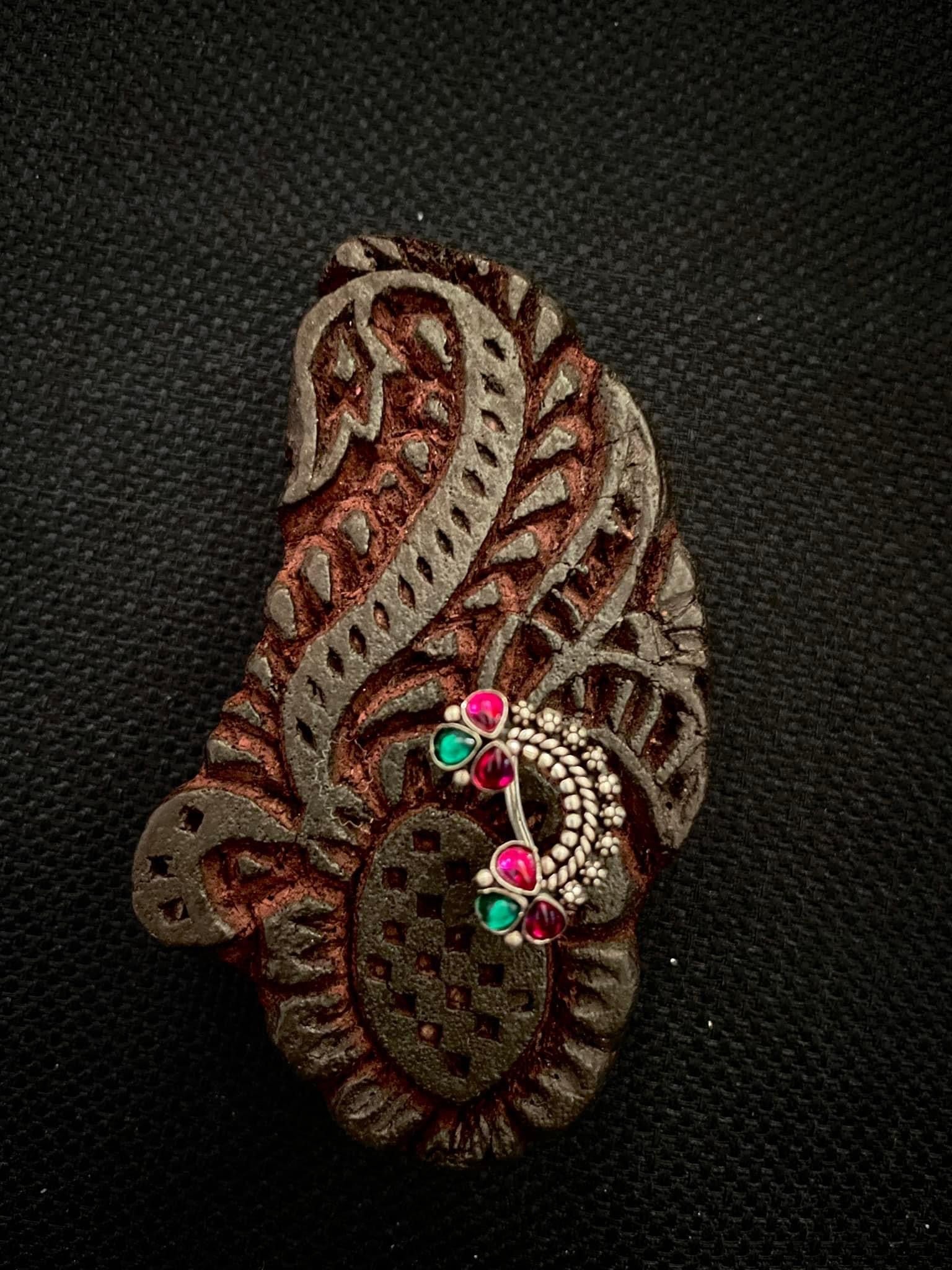 Antique Silver Nose Pin