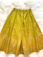 Load image into Gallery viewer, Silk Print Skirt - Chartreuse Green
