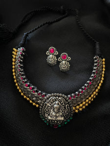 Vajrateek Necklace Dual tone Polish- Lakshmi