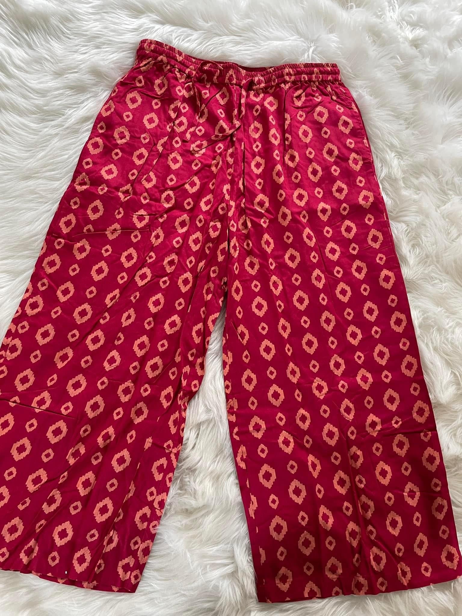 Cotton Palazzo - Red