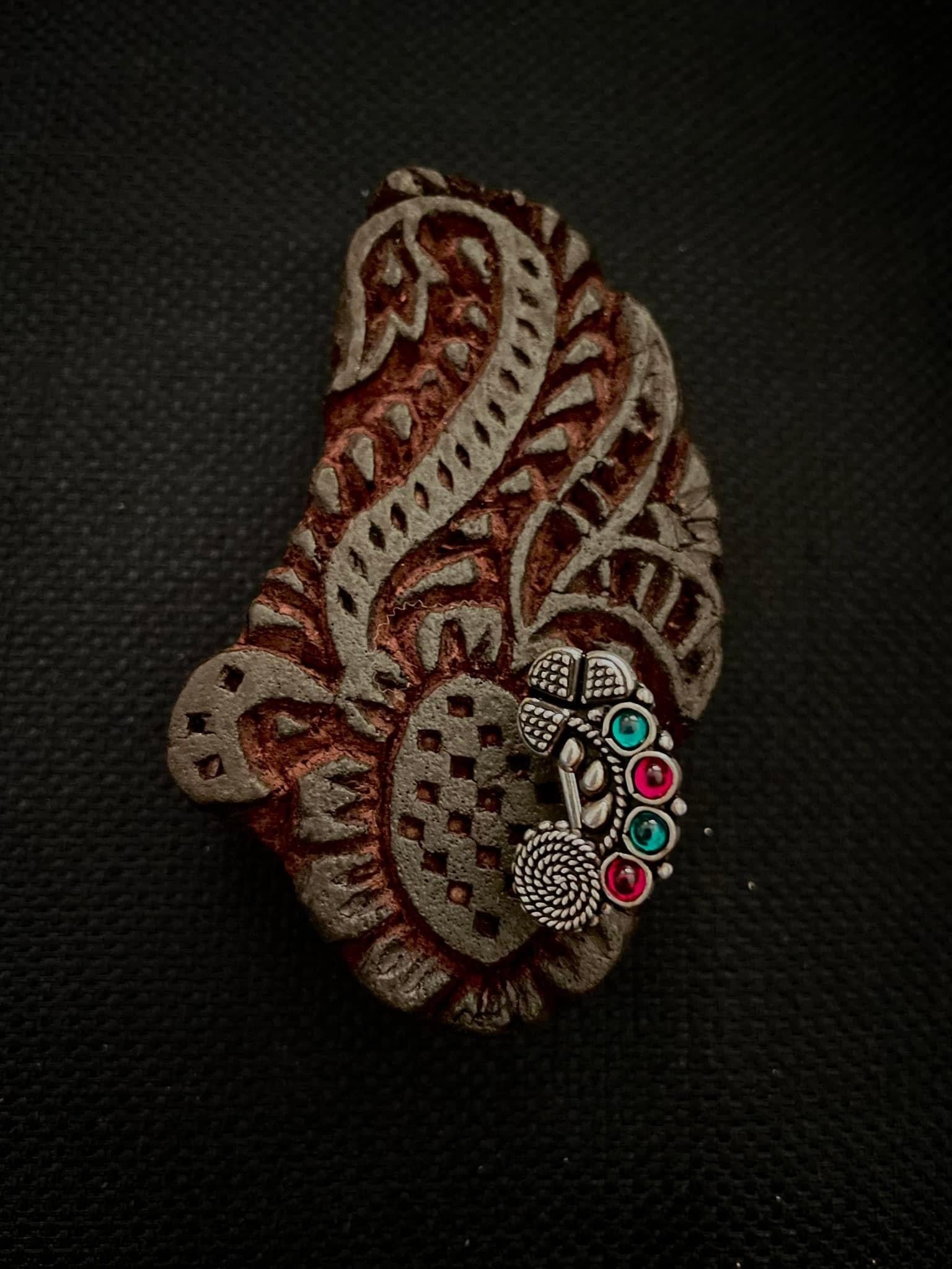 Antique Silver Nose Pin