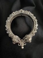 Load image into Gallery viewer, Antique German Silver Elephant Cuff
