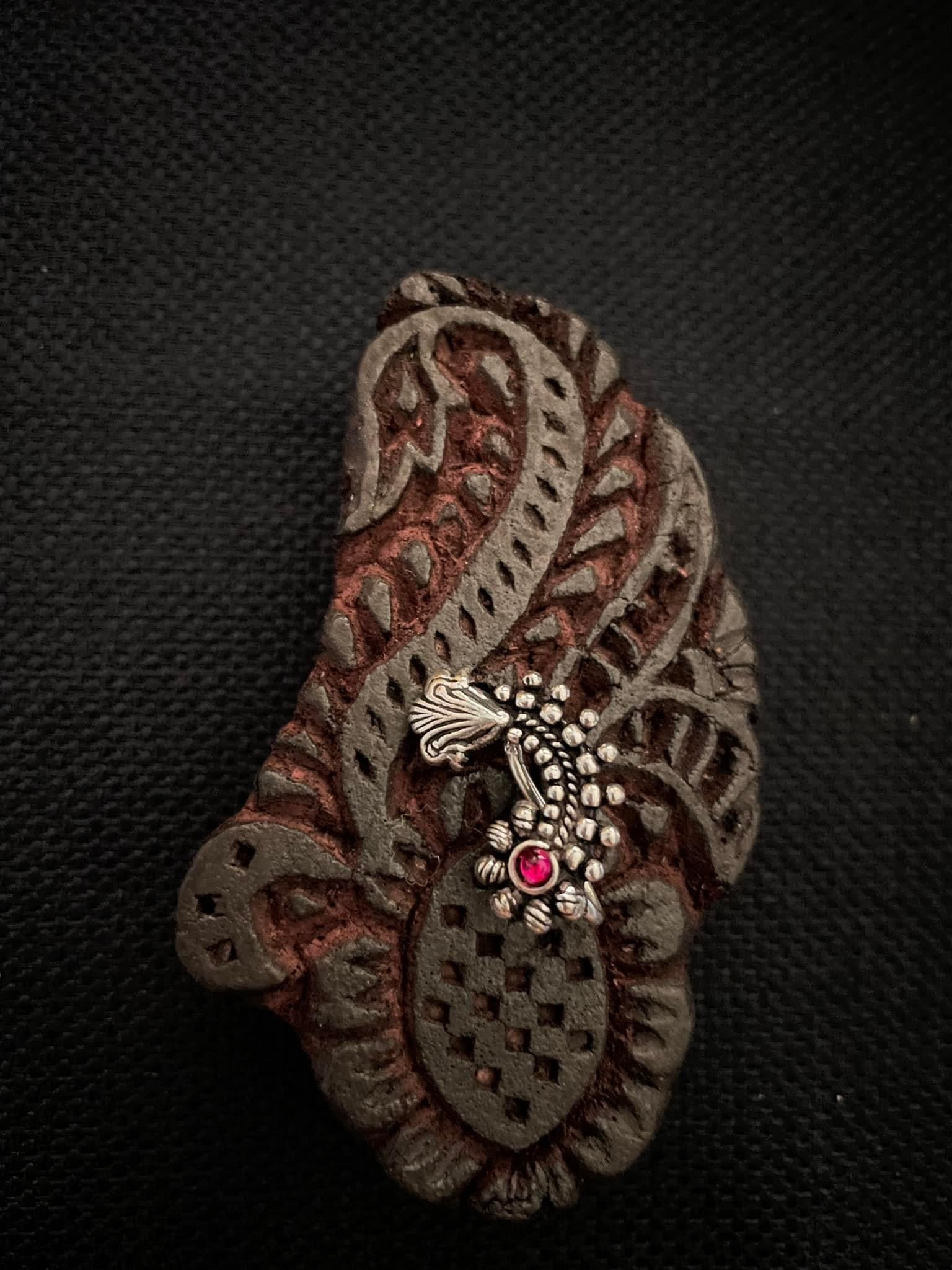 Antique Silver Nose Pin