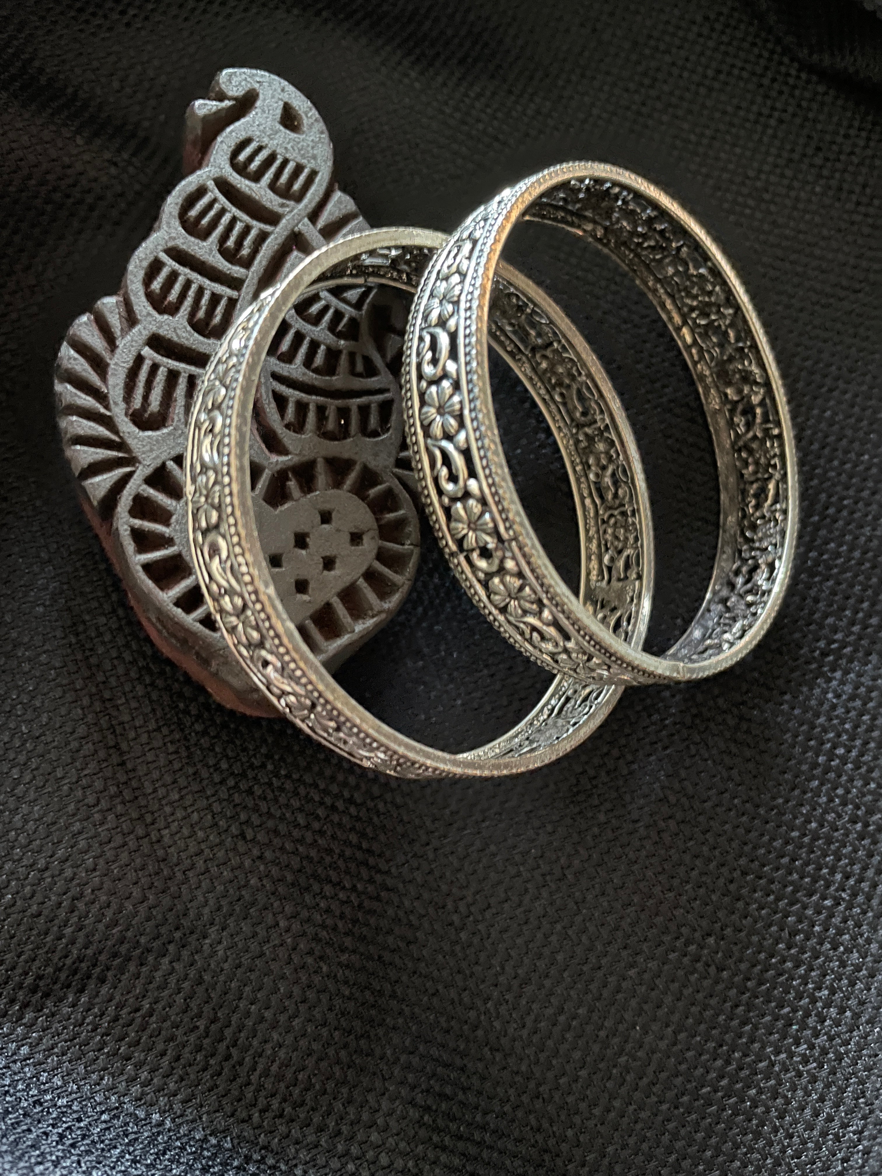 Antique German Silver Kada