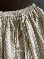 Load image into Gallery viewer, Gold Printed Skirt - White
