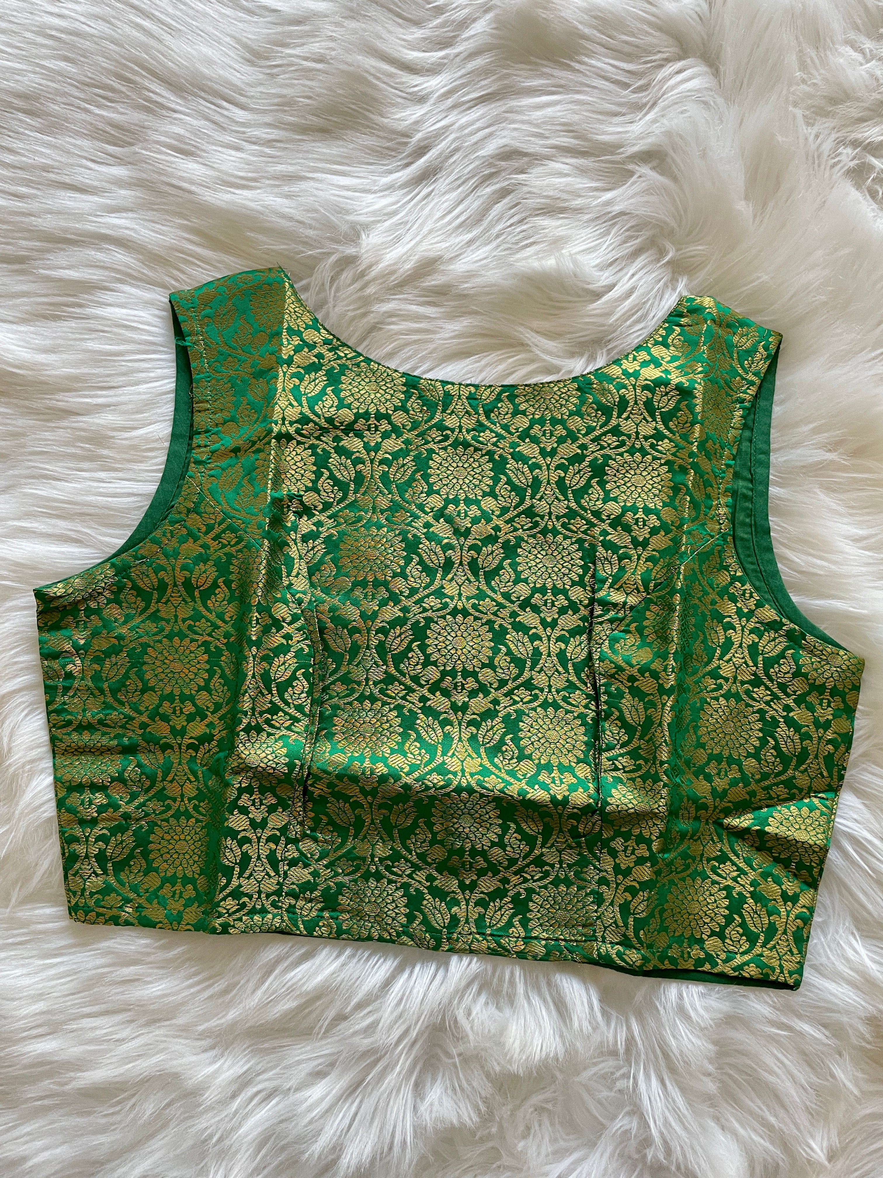 Brocade Blouse - Green