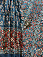 Load image into Gallery viewer, Block Print Ajrakh Modal Silk
