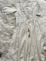 Load image into Gallery viewer, Printed Dress - White with Gold print
